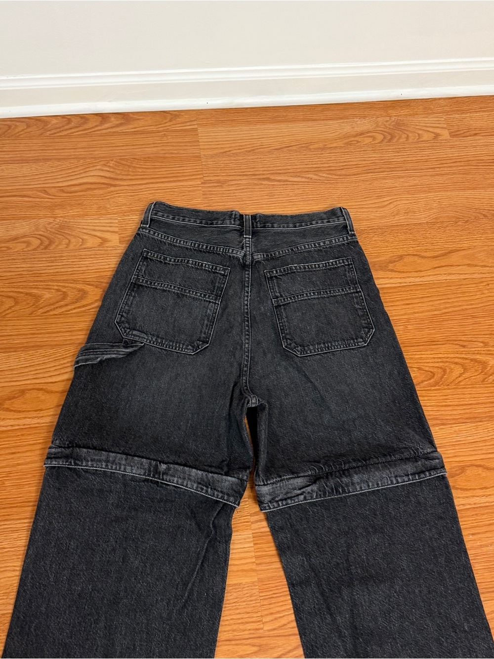 Agolde Risha Zip Utility Jeans In Sin Size 28 - Picture 7 of 11